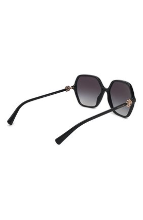 Женские солнцезащитные очки BVLGARI черного цвета, арт. 8238B-501/8G | Фото 4 (Тип очков: С/з; Очки форма: Квадратные; Оптика Гендер: оптика-женское)