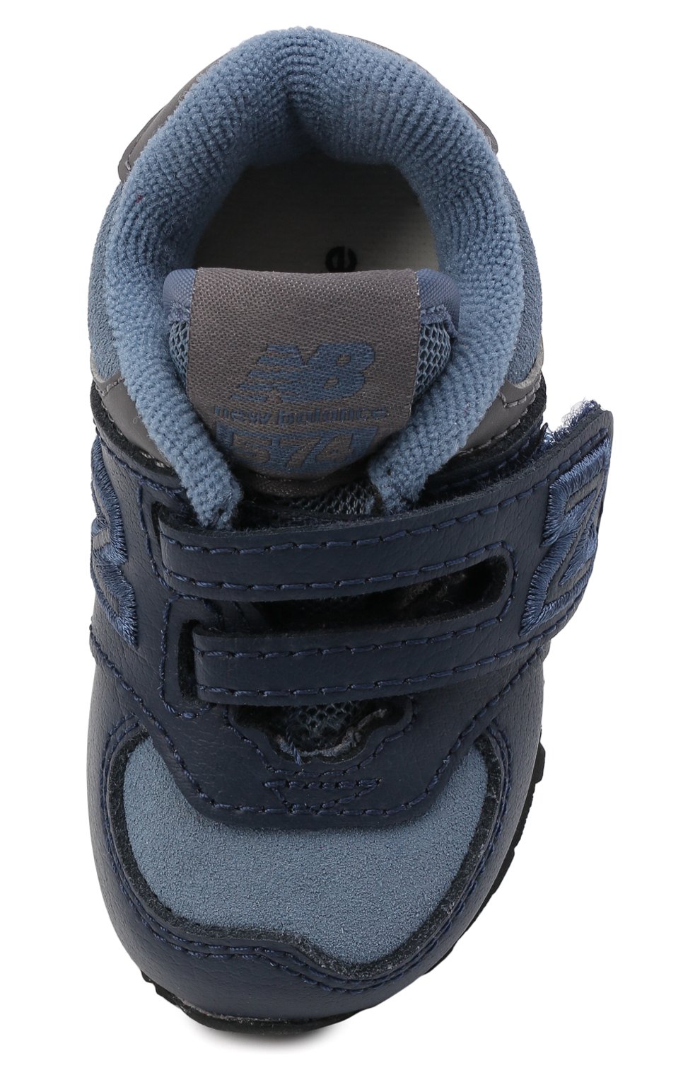 Детские кроссовки new balance 574 luxe NEW BALANCE синего цвета, арт. IV574LX1/M | Фото 4 (Материал внутренний: Текстиль)