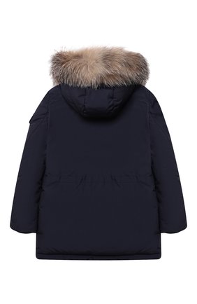 Детского пуховая парка yann MONCLER темно-синего цвета по цене 77050 руб., арт. G2-954-1C522-22-57244/8-10A | Фото 2 Детского пуховая парка yann MONCLER темно-синего цвета, арт. G2-954-1C522-22-57244/8-10A | Фото 2 (Рукава: Длинные; Материал подклада: Синтетический материал; Материал внешний: Синтетический материал; Материал утеплителя: Пух и перо)