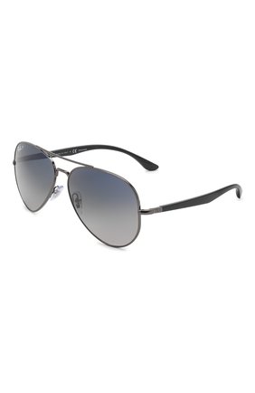 Женские солнцезащитные очки RAY-BAN серебряного цвета, арт. 3675-004/78 | Фото 1 (Тип очков: С/з; Кросс-КТ: С/з-унисекс; Оптика Гендер: оптика-унисекс; Очки форма: Авиаторы)