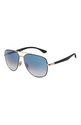 Женские солнцезащитные очки RAY-BAN голубого цвета по цене 16850 руб., арт. 3683-90003F | Фото 1