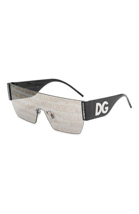 Женские солнцезащитные очки DOLCE & GABBANA серебряного цвета, арт. 2233-3277K1 | Фото 1 (Тип очков: С/з; Кросс-КТ: С/з-унисекс; Оптика Гендер: оптика-унисекс; Очки форма: Маска, Креативные)