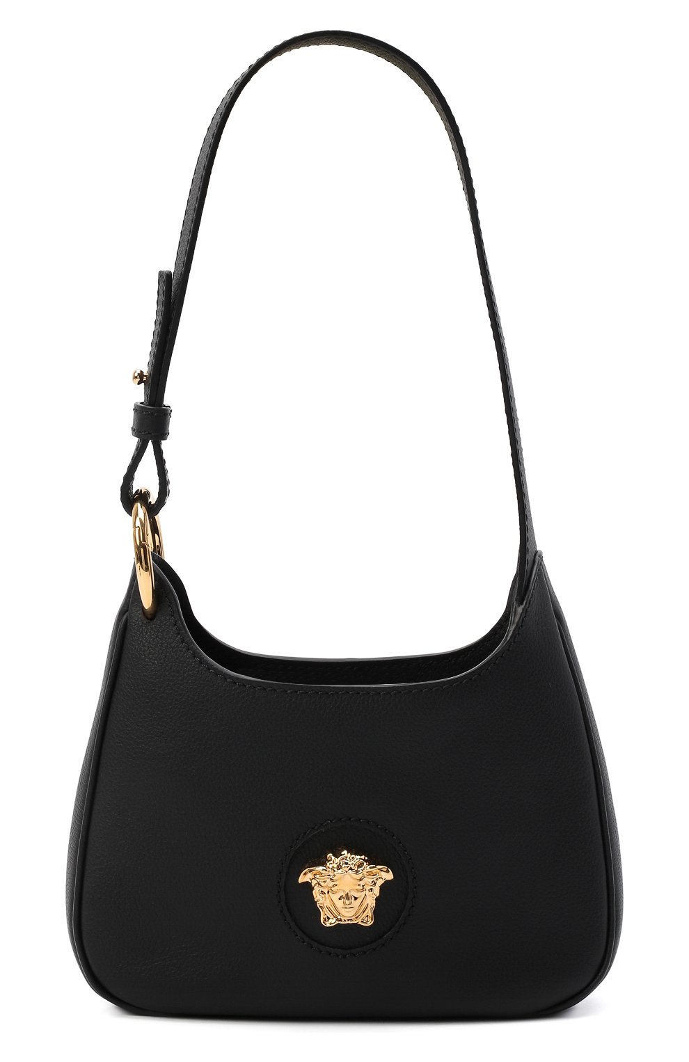 Женская сумка la medusa small VERSACE черного цвета, арт. 1000802/DVIT3T | Фото 1 (Сумки-технические: Сумки top-handle; Материал: Натуральная кожа; Региональные ограничения белый список (Axapta Mercury): RU; Размер: small)