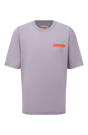 Мужская хлопковая футболка HERON PRESTON FOR CALVIN KLEIN сиреневого цвета по цене 10450 руб., арт. K10K109204 | Фото 1 Мужская хлопковая футболка HERON PRESTON FOR CALVIN KLEIN сиреневого цвета, арт. K10K109204 | Фото 1 (Длина (для топов): Стандартные; Материал внешний: Хлопок; Рукава: Короткие; Принт: С принтом; Стили: Кэжуэл)