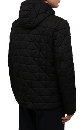 Мужская утепленная куртка PRADA черного цвета, арт. SGB805-1WQ8-F0002-202 | Фото 4 (Кросс-КТ: Куртка; Рукава: Длинные; Материал внешний: Синтетический материал; Мужское Кросс-КТ: утепленные куртки; Длина (верхняя одежда): Короткие; Стили: Кэжуэл)