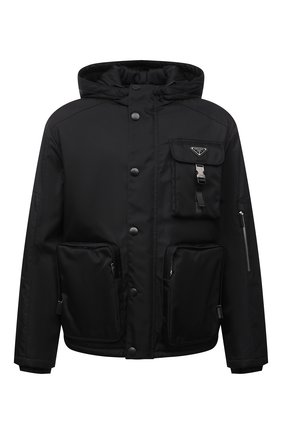 Мужская куртка PRADA черного цвета по цене 250000 руб., арт. SGB812-1WQ8-F0002-211 | Фото 1 Мужская куртка PRADA черного цвета, арт. SGB812-1WQ8-F0002-211 | Фото 1 (Рукава: Длинные; Длина (верхняя одежда): Короткие; Материал внешний: Синтетический материал; Кросс-КТ: Ветровка, Куртка; Стили: Спорт-шик; Мужское Кросс-КТ: утепленные куртки)