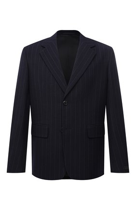 Мужской шерстяной пиджак PRADA темно-синего цвета по цене 310000 руб., арт. UGM169-1ZCX-F0008-212 | Фото 1