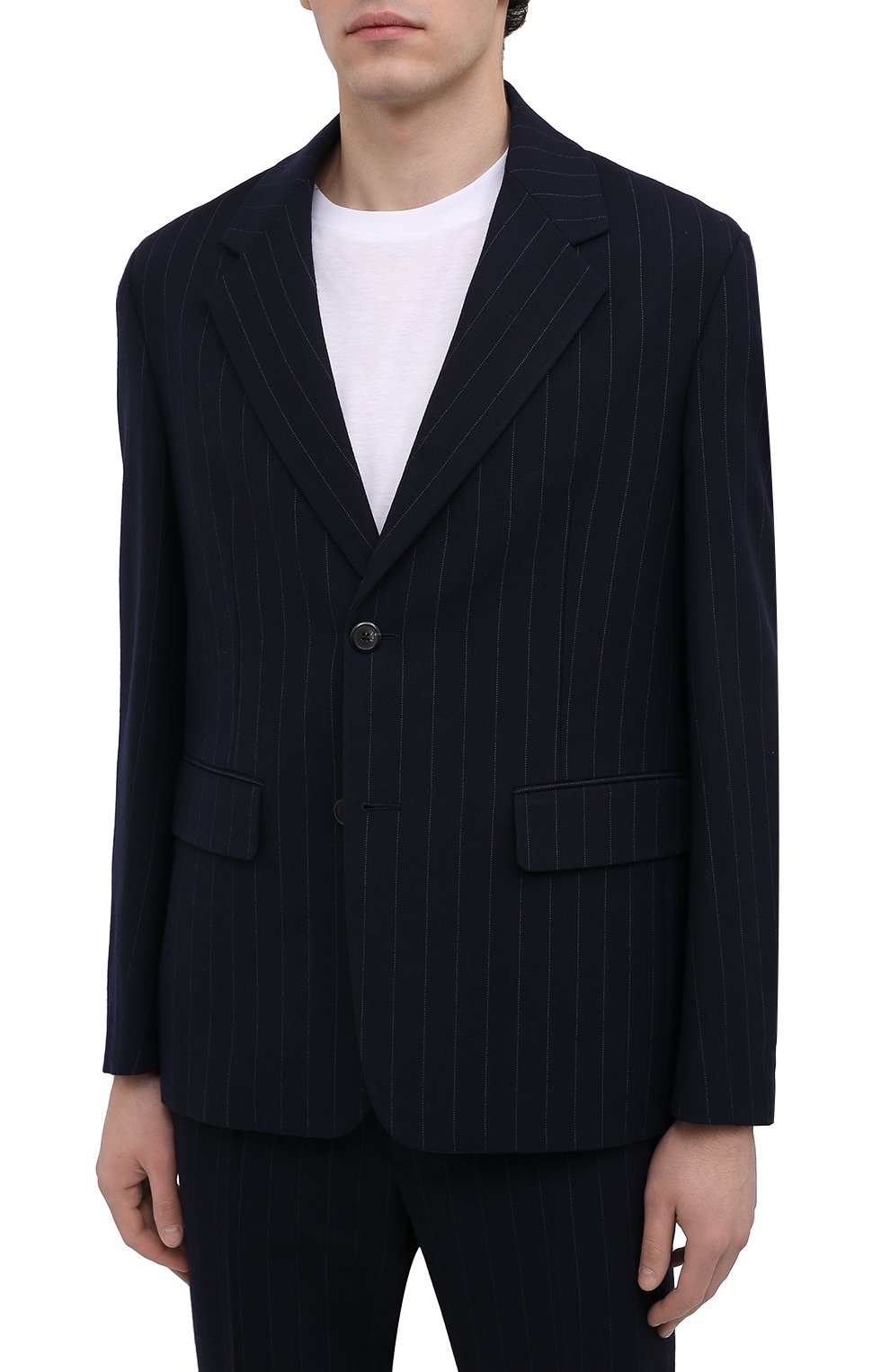 Шерстяной пиджак Prada UGM169-1ZCX-F0008-212 Фото 3