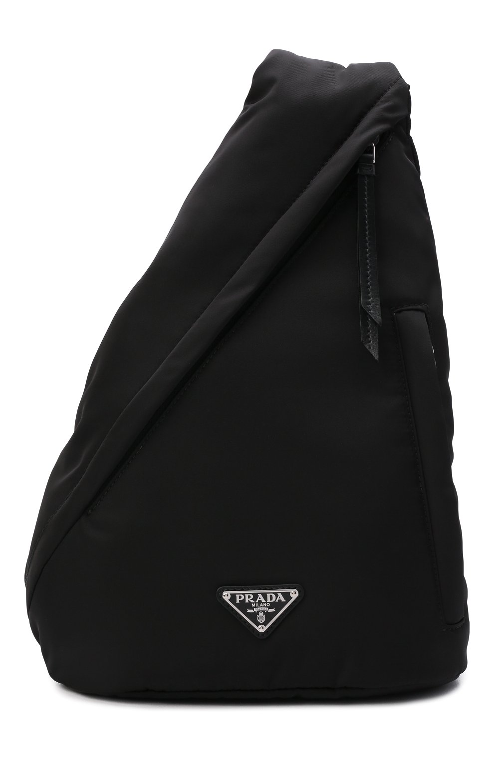Мужской текстильный рюкзак PRADA черного цвета, арт. 2VZ092-2DW3-F0002-OOO | Фото 1 (Ремень/цепочка: На ремешке, На плечо; Материал: Текстиль; Размер: large)