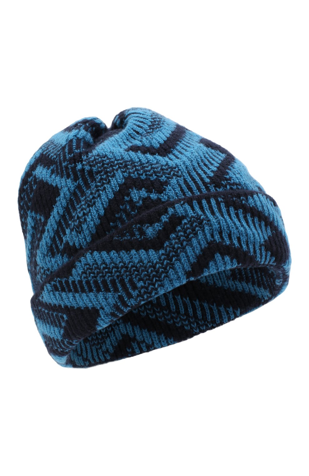 Мужская шапка из шерсти и кашемира PRADA голубого цвета, арт. UMD491-1ZJ2-F0GE8-212 | Фото 1 (Материал: Текстиль, Шерсть; Кросс-КТ: Трикотаж)