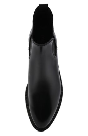 Мужские кожаные челси PRADA черного цвета, арт. 2TE176-055-F0002 | Фото 6 (Материал внешний: Кожа; Материал утеплителя: Без утеплителя; Подошва: Плоская; Мужское Кросс-КТ: Сапоги-обувь, Челси-обувь)