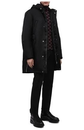 Мужские кожаные ботинки PRADA черного цвета по цене 92000 руб., арт. 2TE179-3LFR-F0002-G000 | Фото 2 Мужские кожаные ботинки PRADA черного цвета, арт. 2TE179-3LFR-F0002-G000 | Фото 2 (Подошва: Массивная; Каблук высота: Высокий; Мужское Кросс-КТ: Ботинки-обувь, Хайкеры-обувь; Материал внешний: Кожа)