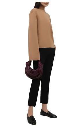 Женские кожаные лоферы THE ROW черного цвета, арт. F1220-L60 | Фото 2 (Подошва: Плоская; Каблук высота: Низкий; Материал внутренний: Натуральная кожа; Материал внешний: Кожа)