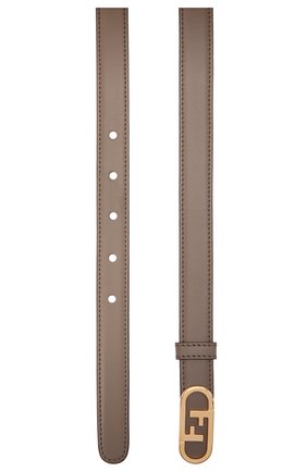 Женский кожаный ремень FENDI серого цвета, арт. 8C0652 AAIW | Фото 3