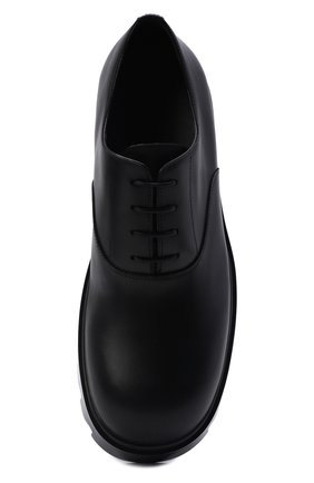Мужские кожаные оксфорды strut BOTTEGA VENETA черного цвета, арт. 679487/V1A00 | Фото 6 (Материал внешний: Кожа; Материал внутренний: Натуральная кожа; Стили: Классический)