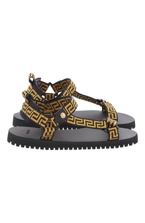 Мужские текстильные сандалии VERSACE разноцветного цвета по цене 42650 руб., арт. 1003359/1A00208 | Фото 2 Мужские текстильные сандалии VERSACE разноцветного цвета, арт. 1003359/1A00208 | Фото 2 (Материал внешний: Текстиль)