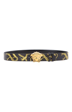 Мужской двусторонний ремень VERSACE черного цвета по цене 39650 руб., арт. DCU6705/1A02740 | Фото 2 Мужской двусторонний ремень VERSACE черного цвета, арт. DCU6705/1A02740 | Фото 2 (Случай: Повседневный)