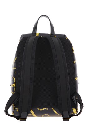 Мужской кожаный рюкзак VERSACE черного цвета по цене 143500 руб., арт. DFZ8504/1A02638 | Фото 2 Мужской кожаный рюкзак VERSACE черного цвета, арт. DFZ8504/1A02638 | Фото 2 (Материал: Натуральная кожа)