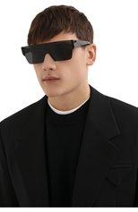 Женские солнцезащитные очки BURBERRY коричневого цвета, арт. 4291-300287 | Фото 3 (Кросс-КТ: С/з-унисекс; Тип очков: С/з; Очки форма: Квадратные, Маска; Оптика Гендер: оптика- унисекс)