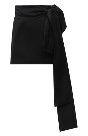 Женская юбка BERNADETTE черного цвета, арт. PS22-RTW-MSKIRT-BER-TAF-3 | Фото 1 (Материал внешний: Синтетический материал; Длина Ж (юбки, платья, шорты): Мини; Женское Кросс-КТ: Юбка-одежда; Стили: Гламурный; Одежда: Одежда)