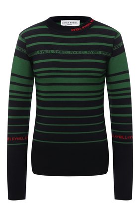 Женский шерстяной пуловер SONIA RYKIEL зеленого цвета по цене 53850 руб., арт. 121HP042-AA | Фото 1 Женский шерстяной пуловер SONIA RYKIEL зеленого цвета, арт. 121HP042-AA | Фото 1 (Рукава: Длинные; Материал внешний: Шерсть; Длина (для топов): Стандартные; Женское Кросс-КТ: Пуловер-одежда; Стили: Кэжуэл)