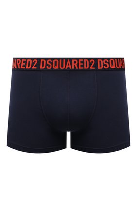 Мужские хлопковые боксеры DSQUARED2 темно-синего цвета по цене 4620 руб., арт. D9LC63610 | Фото 1 Мужские хлопковые боксеры DSQUARED2 темно-синего цвета, арт. D9LC63610 | Фото 1 (Материал внешний: Хлопок; Мужское Кросс-КТ: Трусы; Кросс-КТ: бельё)