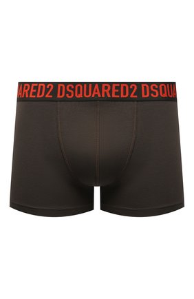 Мужские хлопковые боксеры DSQUARED2 темно-коричневого цвета по цене 4620 руб., арт. D9LC63610 | Фото 1 Мужские хлопковые боксеры DSQUARED2 темно-коричневого цвета, арт. D9LC63610 | Фото 1 (Материал внешний: Хлопок; Мужское Кросс-КТ: Трусы; Кросс-КТ: бельё)