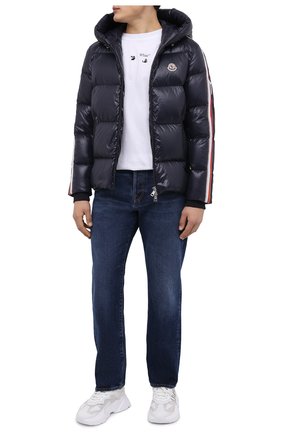 Мужская пуховая куртка dincer MONCLER темно-синего цвета по цене 125200 руб., арт. G2-091-1A000-90-68950 | Фото 2 Мужская пуховая куртка dincer MONCLER темно-синего цвета, арт. G2-091-1A000-90-68950 | Фото 2 (Рукава: Длинные; Материал утеплителя: Пух и перо; Длина (верхняя одежда): Короткие; Материал внешний: Синтетический материал; Материал подклада: Синтетический материал; Кросс-КТ: Куртка; Мужское Кросс-КТ: пуховик-короткий; Стили: Спорт-шик)