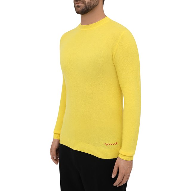 Джемпер из шерсти и кашемира Daniele Fiesoli WS 3202, цвет жёлтый, размер 54 - фото 3