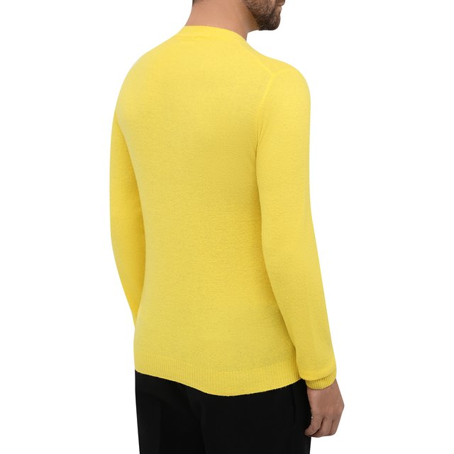 Джемпер из шерсти и кашемира Daniele Fiesoli WS 3202, цвет жёлтый, размер 54 - фото 4