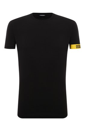 Мужская хлопковая футболка DSQUARED2 черного цвета по цене 8470 руб., арт. D9M3S3630 | Фото 1 Мужская хлопковая футболка DSQUARED2 черного цвета, арт. D9M3S3630 | Фото 1 (Длина (для топов): Стандартные; Материал внешний: Хлопок; Рукава: Короткие; Кросс-КТ: домашняя одежда)