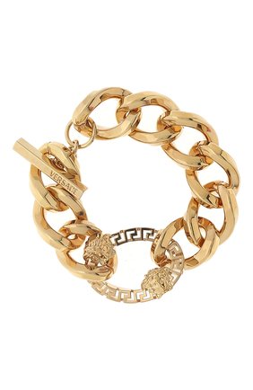 Женский браслет VERSACE золотого цвета по цене 79600 руб., арт. 1003107/1A00620 | Фото 1 Женский браслет VERSACE золотого цвета, арт. 1003107/1A00620 | Фото 1 (Материал: Металл)