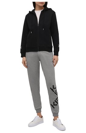Женский хлопковый кардиган kenzo sport KENZO черного цвета по цене 32050 руб., арт. FA62BL8004MS/80C020PL | Фото 2 Женский хлопковый кардиган kenzo sport KENZO черного цвета, арт. FA62BL8004MS/80C020PL | Фото 2 (Рукава: Длинные; Материал внешний: Хлопок; Длина (для топов): Стандартные; Стили: Спорт-шик; Женское Кросс-КТ: Кардиган-одежда)