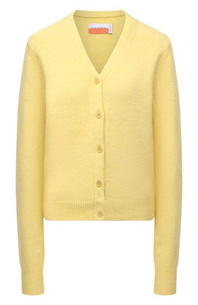 Женский кардиган HERON PRESTON FOR CALVIN KLEIN желтого цвета по цене 18700 руб., арт. K20K203719 | Фото 1 Женский кардиган HERON PRESTON FOR CALVIN KLEIN желтого цвета, арт. K20K203719 | Фото 1 (Материал внешний: Шерсть, Синтетический материал; Длина (для топов): Стандартные; Рукава: Длинные; Стили: Спорт-шик; Женское Кросс-КТ: кардиган-трикотаж)