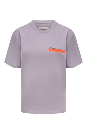 Женская хлопковая футболка HERON PRESTON FOR CALVIN KLEIN серого цвета по цене 10450 руб., арт. K20K203717 | Фото 1 Женская хлопковая футболка HERON PRESTON FOR CALVIN KLEIN серого цвета, арт. K20K203717 | Фото 1 (Материал внешний: Хлопок; Рукава: Короткие; Длина (для топов): Стандартные; Стили: Спорт-шик; Принт: С принтом; Женское Кросс-КТ: Футболка-одежда)