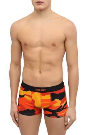 Мужские хлопковые боксеры DSQUARED2 оранжевого цвета по цене 9625 руб., арт. D9LC63740 | Фото 2 Мужские хлопковые боксеры DSQUARED2 оранжевого цвета, арт. D9LC63740 | Фото 2 (Материал внешний: Хлопок; Кросс-КТ: бельё)