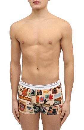 Мужские хлопковые боксеры DSQUARED2 разноцветного цвета по цене 9625 руб., арт. D9LC63720 | Фото 2 Мужские хлопковые боксеры DSQUARED2 разноцветного цвета, арт. D9LC63720 | Фото 2 (Материал внешний: Хлопок; Кросс-КТ: бельё)