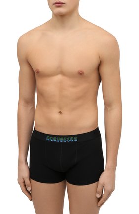 Мужские хлопковые боксеры DSQUARED2 черного цвета по цене 5645 руб., арт. D9LC63640 | Фото 2 Мужские хлопковые боксеры DSQUARED2 черного цвета, арт. D9LC63640 | Фото 2 (Материал внешний: Хлопок; Кросс-КТ: бельё)