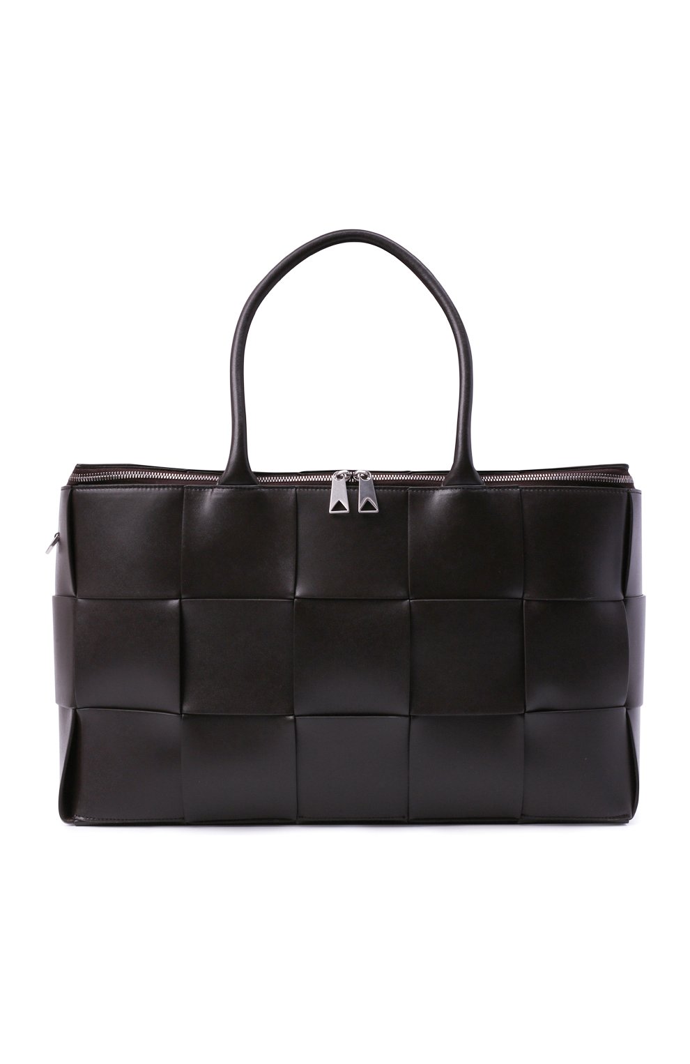 Мужская кожаная дорожная сумка arco BOTTEGA VENETA темно-коричневого цвета, арт. 680135/VB1K1 | Фото 1 (Материал: Натуральная кожа; Ремень/цепочка: На ремешке; Размер: large)