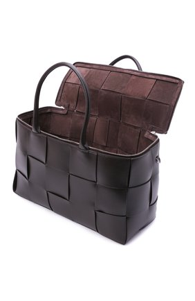 Мужская кожаная дорожная сумка arco BOTTEGA VENETA темно-коричневого цвета по цене 282000 руб., арт. 680135/VB1K1 | Фото 5 Мужская кожаная дорожная сумка arco BOTTEGA VENETA темно-коричневого цвета, арт. 680135/VB1K1 | Фото 5 (Материал: Натуральная кожа; Ремень/цепочка: На ремешке; Размер: large)