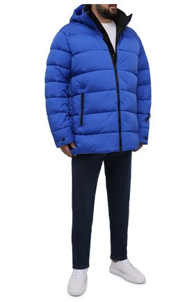Мужская утепленная куртка BOGNER синего цвета, арт. 34004282 | Фото 2 (Материал внешний: Синтетический материал; Материал подклада: Синтетический материал; Рукава: Длинные; Длина (верхняя одежда): До середины бедра; Кросс-КТ: Куртка; Стили: Спорт-шик; Big sizes: Big Sizes; Мужское Кросс-КТ: утепленные куртки)