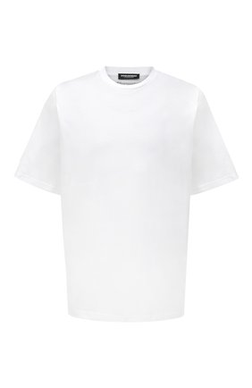 Мужская хлопковая футболка DSQUARED2 белого цвета, арт. D9M3Z3790 | Фото 1 (Рукава: Короткие; Материал внешний: Хлопок; Длина (для топов): Стандартные; Мужское Кросс-КТ: Футболка-белье; Кросс-КТ: домашняя одежда)