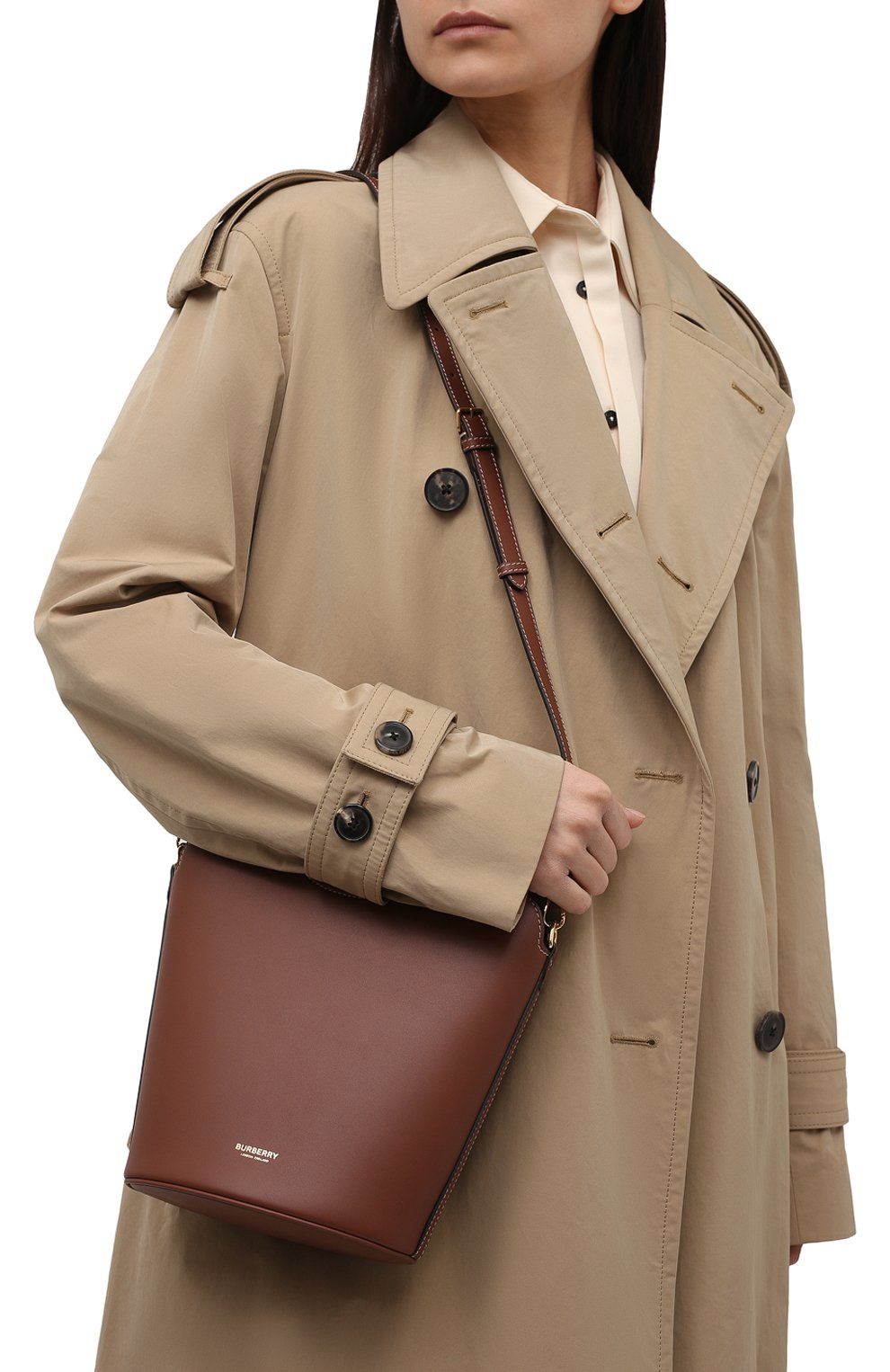 Женская сумка pocket small BURBERRY коричневого цвета по цене 98900 руб., арт. 8046241 | Фото 6 Женская сумка pocket small BURBERRY коричневого цвета, арт. 8046241 | Фото 6 (Сумки: Сумки; Сумки-технические: Сумки top-handle; Материал: Натуральная кожа; Ремень/цепочка: На ремешке; Размер: small)