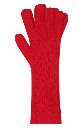 Женские кашемировые перчатки RALPH LAUREN красного цвета, арт. 290840298 | Фото 1 (Материал: Шерсть, Кашемир, Текстиль)