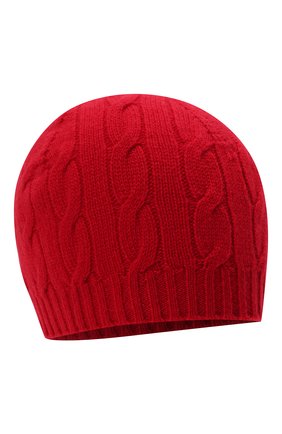 Женская кашемировая шапка RALPH LAUREN красного цвета, арт. 290840297 | Фото 1 (Материал: Текстиль, Кашемир, Шерсть)