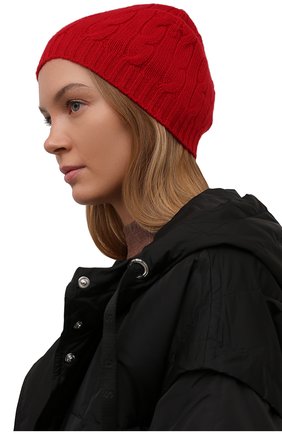 Женская кашемировая шапка RALPH LAUREN красного цвета по цене 56700 руб., арт. 290840297 | Фото 2 Женская кашемировая шапка RALPH LAUREN красного цвета, арт. 290840297 | Фото 2 (Материал: Текстиль, Кашемир, Шерсть)