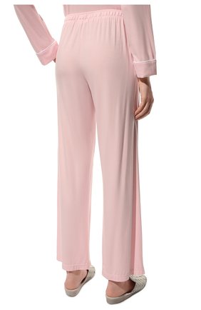 Женская пижама DEREK ROSE розового цвета, арт. 2034-LARA001 | Фото 6 (Рукава: Длинные; Длина Ж (юбки, платья, шорты): Мини; Длина (брюки, джинсы): Стандартные; Материал внешний: Синтетический материал; Длина (для топов): Стандартные)