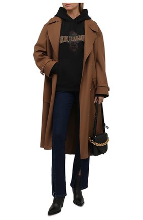 Женский хлопковое худи SAINT LAURENT темно-серого цвета по цене 79950 руб., арт. 673412/Y36LX | Фото 2 Женский хлопковое худи SAINT LAURENT темно-серого цвета, арт. 673412/Y36LX | Фото 2 (Рукава: Длинные; Длина (для топов): Стандартные; Материал внешний: Хлопок; Стили: Спорт-шик; Женское Кросс-КТ: Худи-одежда)