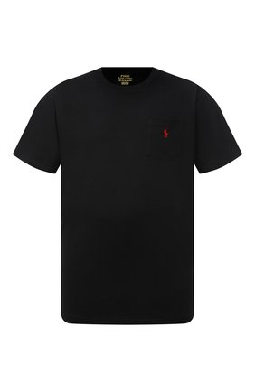 Мужская хлопковая футболка POLO RALPH LAUREN черного цвета по цене 6545 руб., арт. 711548533/PRL BS | Фото 1 Мужская хлопковая футболка POLO RALPH LAUREN черного цвета, арт. 711548533/PRL BS | Фото 1 (Рукава: Короткие; Материал внешний: Хлопок; Длина (для топов): Удлиненные; Принт: Без принта; Big sizes: Big Sizes; Стили: Кэжуэл)