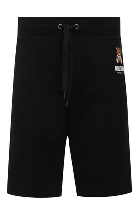 Мужские хлопковые шорты MOSCHINO черного цвета, арт. A4325/8104 | Фото 1 (Материал внешний: Хлопок; Кросс-КТ: домашняя одежда)
